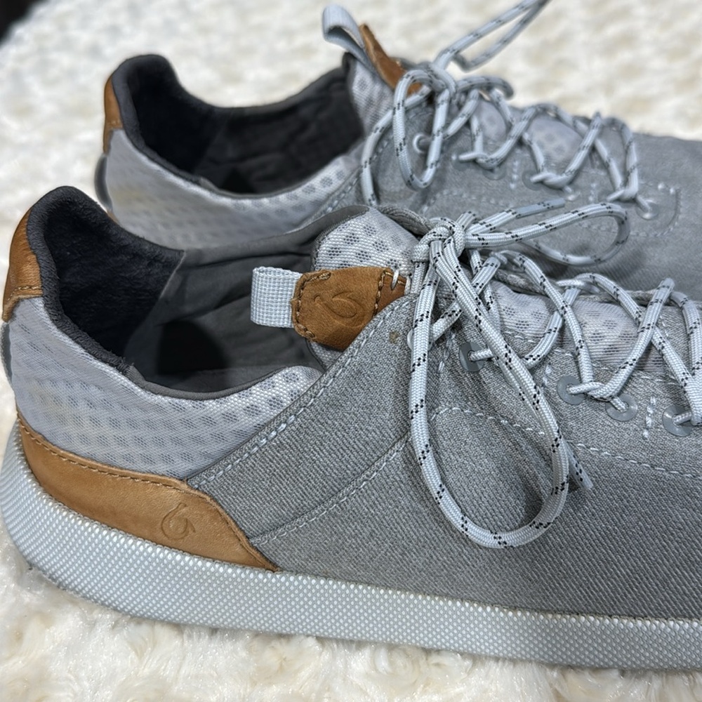 Olukai Men's Gray Casual Sneakers  Nanea Li - Picture 8 of 11